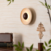 Aether - Travertine Halo Wall Light