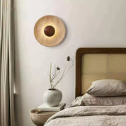Aether - Travertine Halo Wall Light