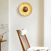Aether - Travertine Halo Wall Light
