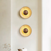 Aether - Travertine Halo Wall Light