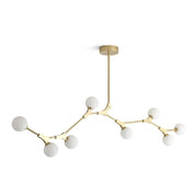 Alton Gold Frame Glass Globe Chandelier