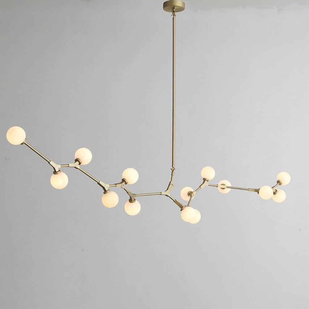 Alton Gold Frame Glass Globe Chandelier – detail 8