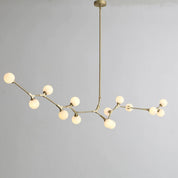 Alton Gold Frame Glass Globe Chandelier – detail 8