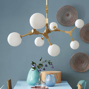 Alton Gold Frame Glass Globe Chandelier – detail 4