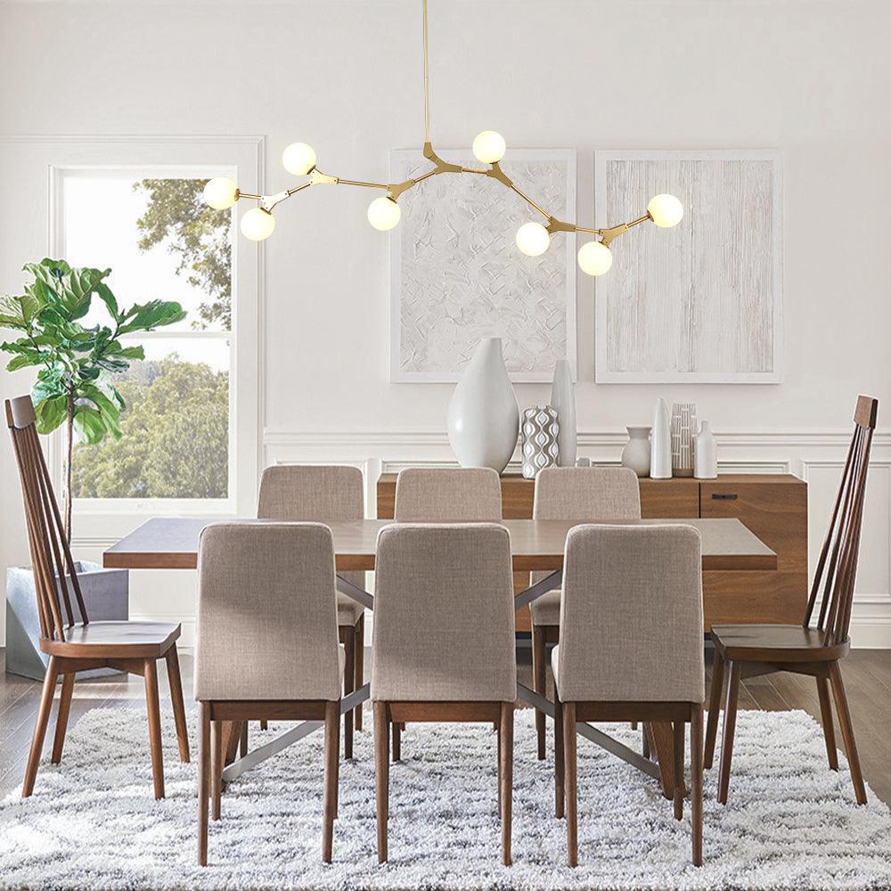 Alton Gold Frame Glass Globe Chandelier – detail 5