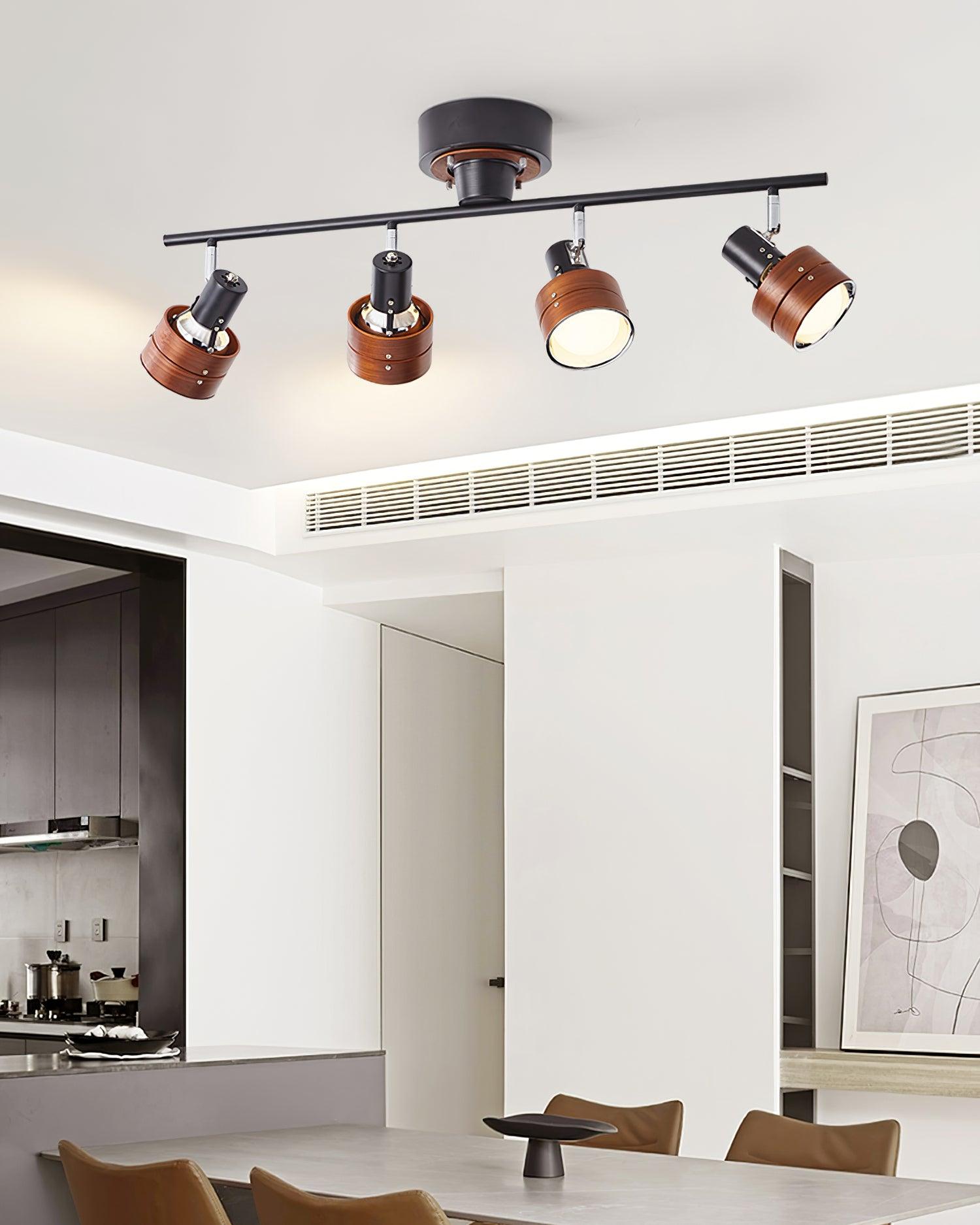 Iphitos - Wood Head Track Lighting