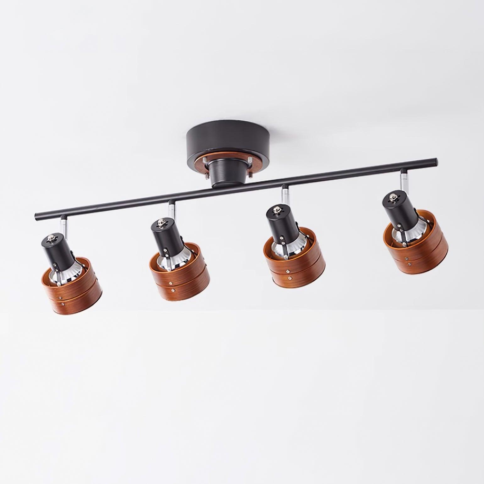 Iphitos - Wood Head Track Lighting