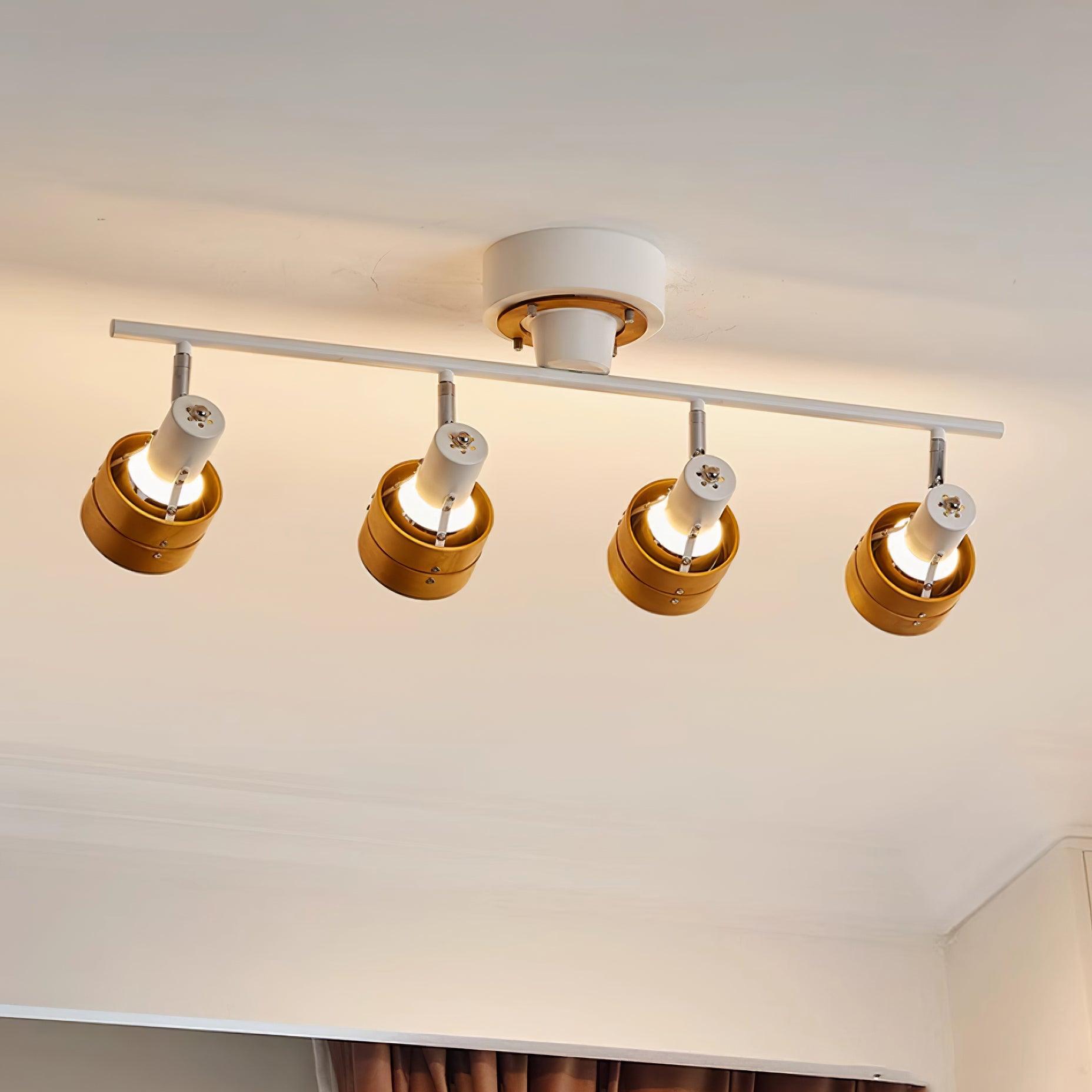 Iphitos - Wood Head Track Lighting
