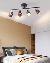 Iphitos - Wood Head Track Lighting