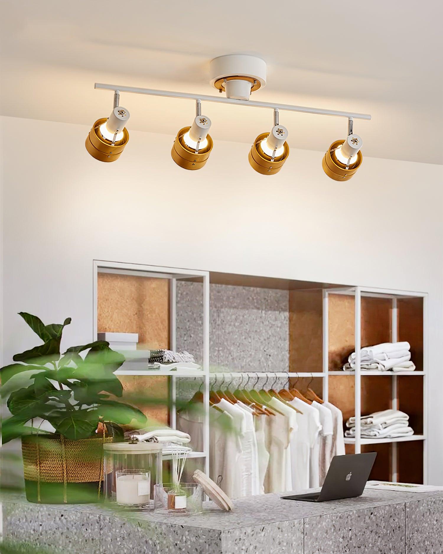 Iphitos - Wood Head Track Lighting
