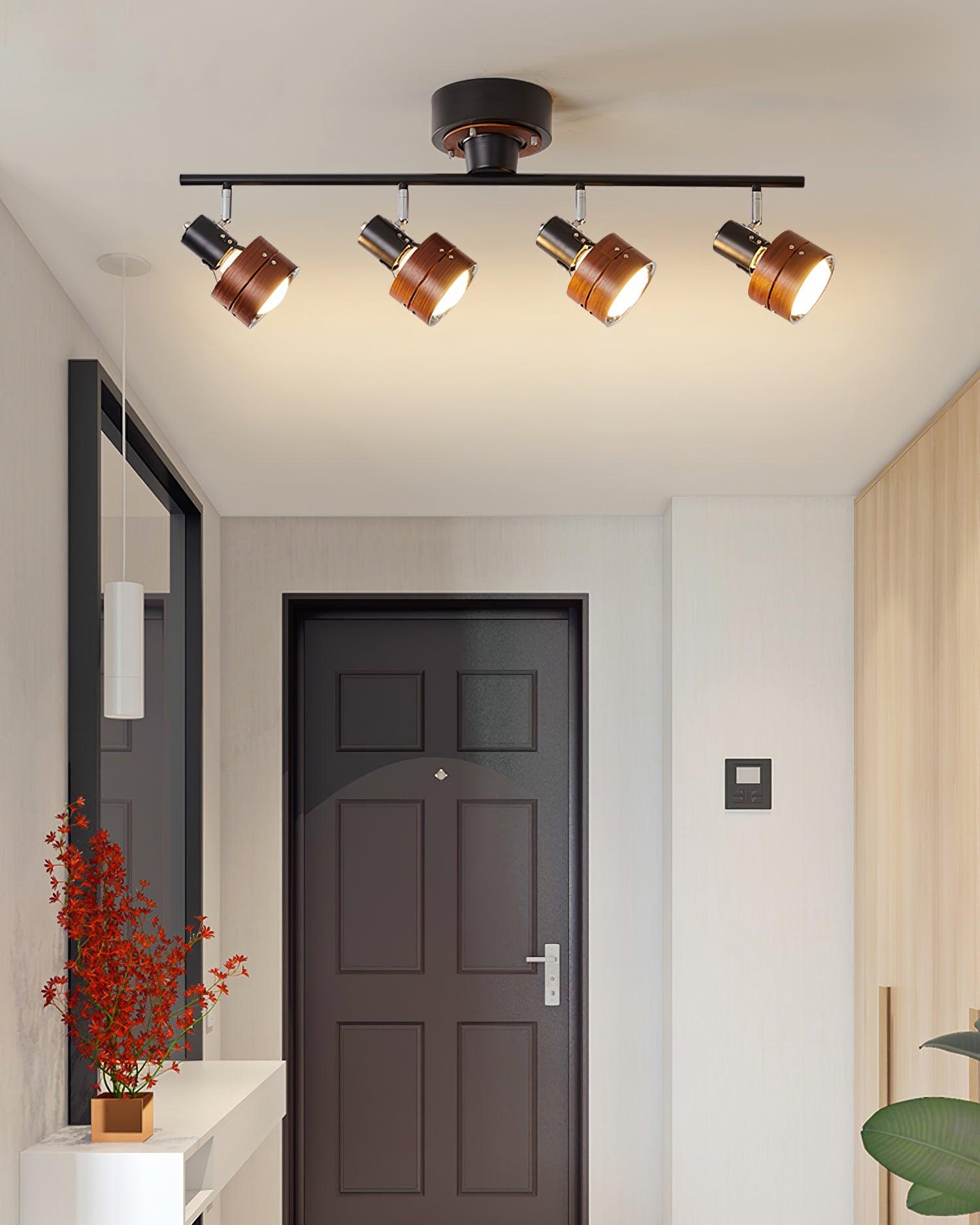 Iphitos - Wood Head Track Lighting