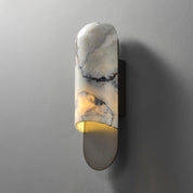 Niobe - White Marble and Metal Wall Sconce