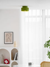 Rhode - Pleated Resin Ceiling Lamp