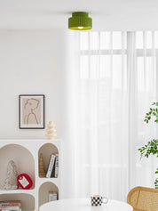 Rhode - Pleated Resin Ceiling Lamp