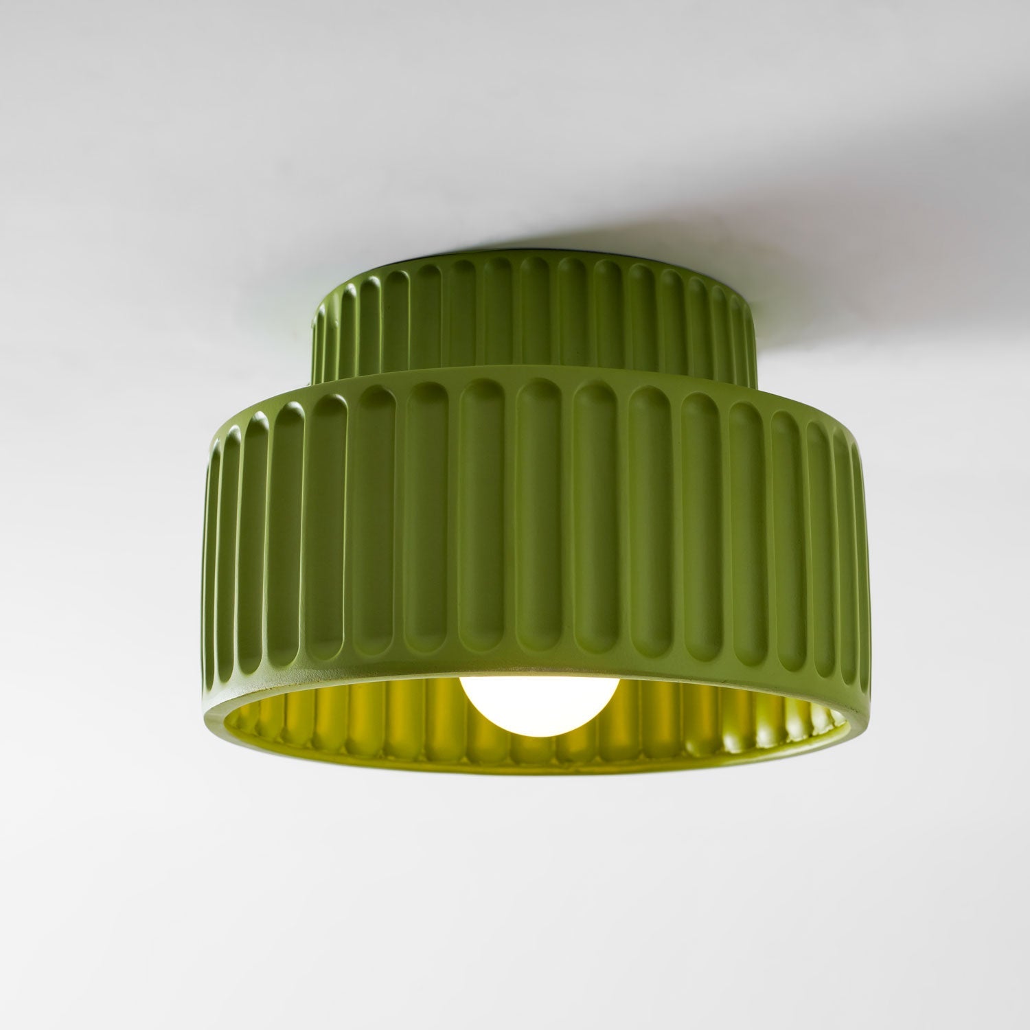 Rhode - Pleated Resin Ceiling Lamp