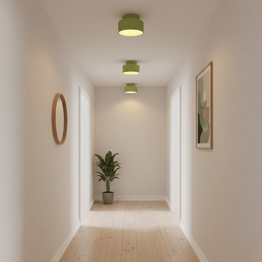 Rhode - Pleated Resin Ceiling Lamp