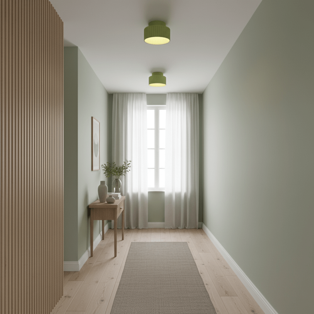 Rhode - Pleated Resin Ceiling Lamp