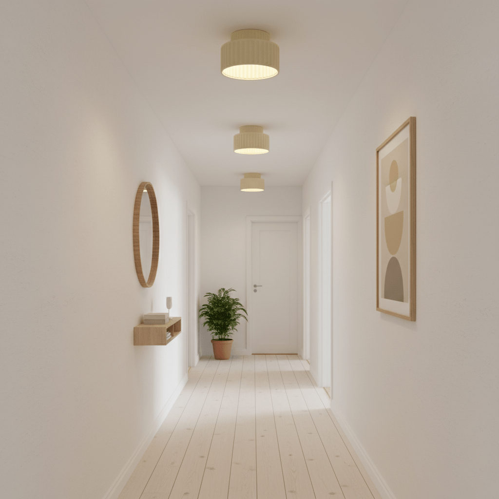 Rhode - Pleated Resin Ceiling Lamp