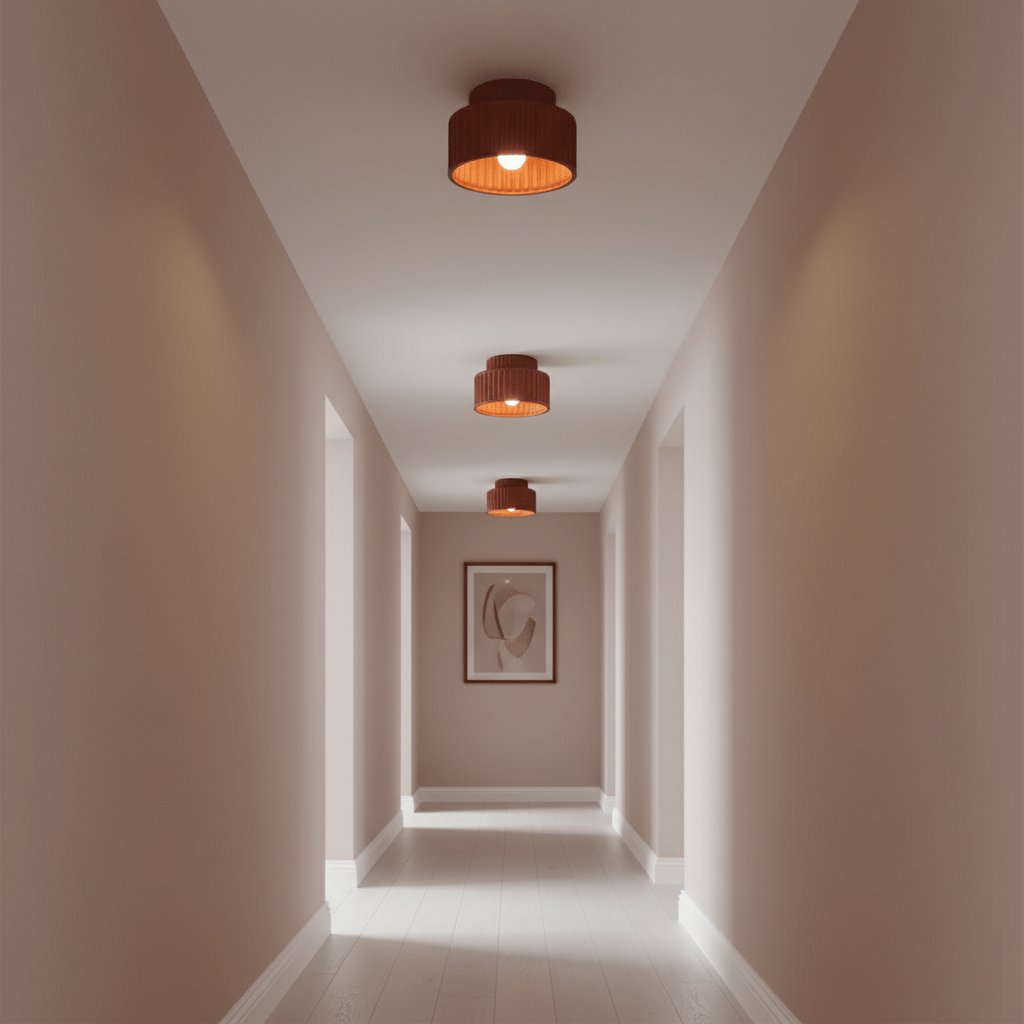 Rhode - Pleated Resin Ceiling Lamp