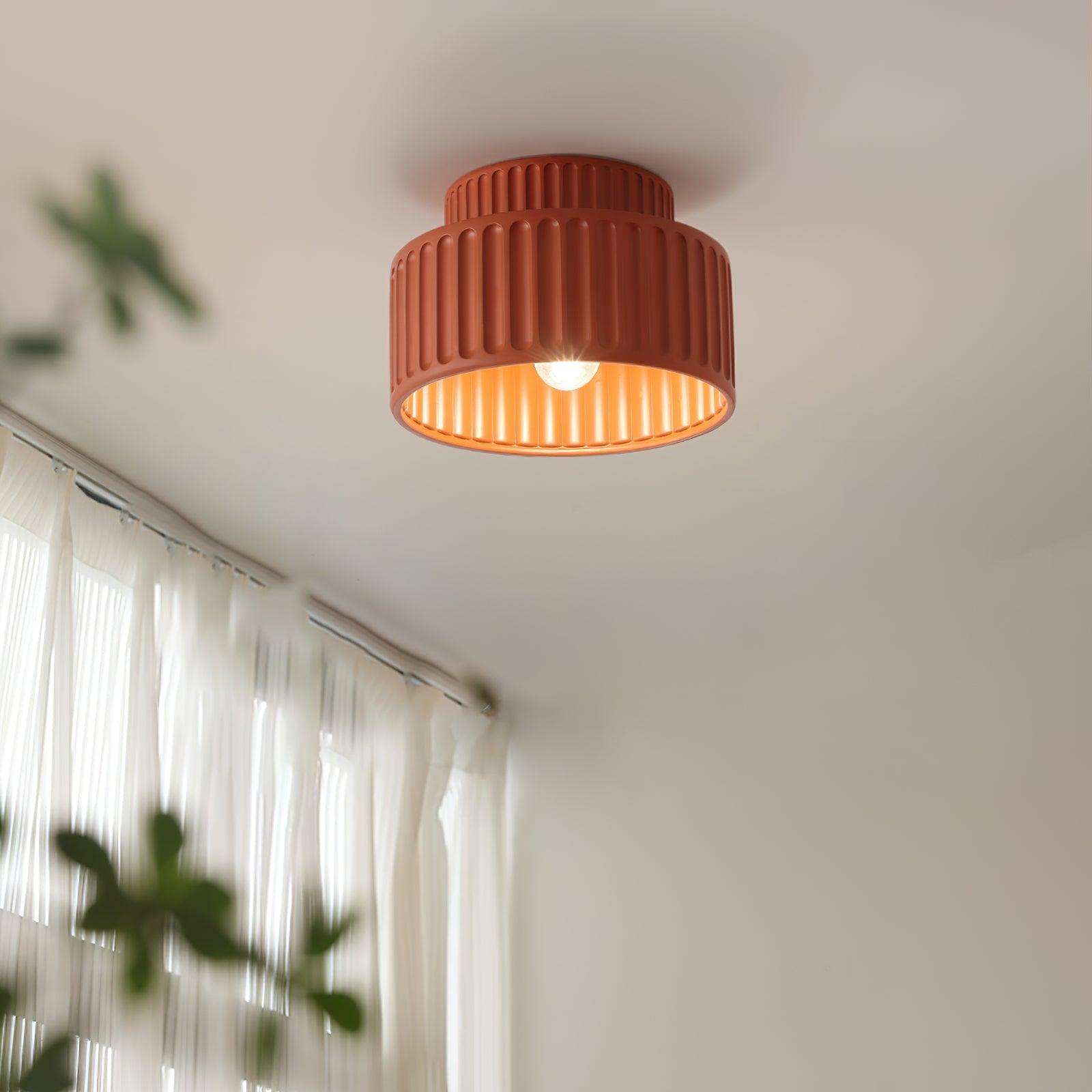 Rhode - Pleated Resin Ceiling Lamp