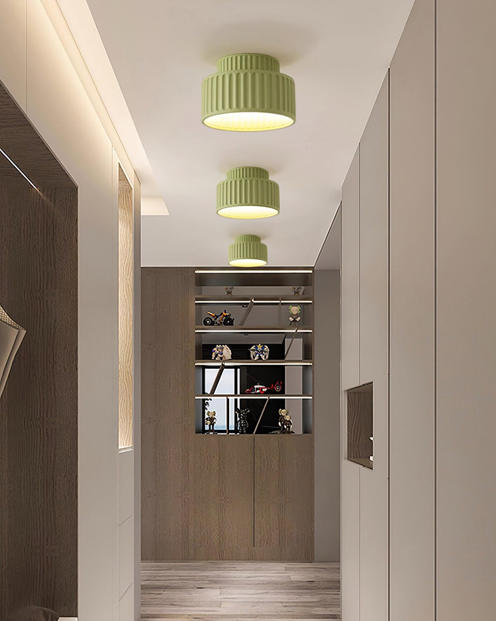 Rhode - Pleated Resin Ceiling Lamp