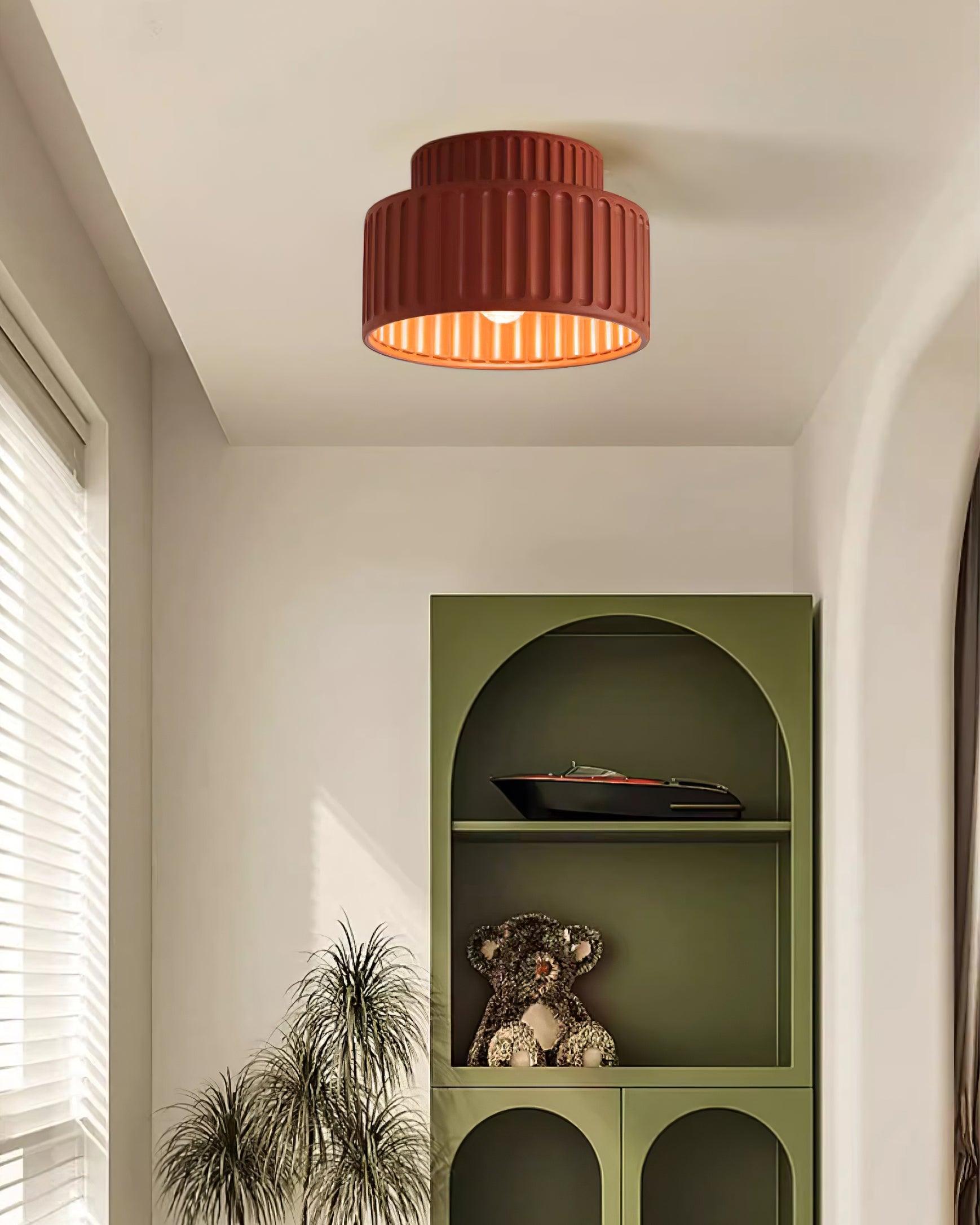 Rhode - Pleated Resin Ceiling Lamp
