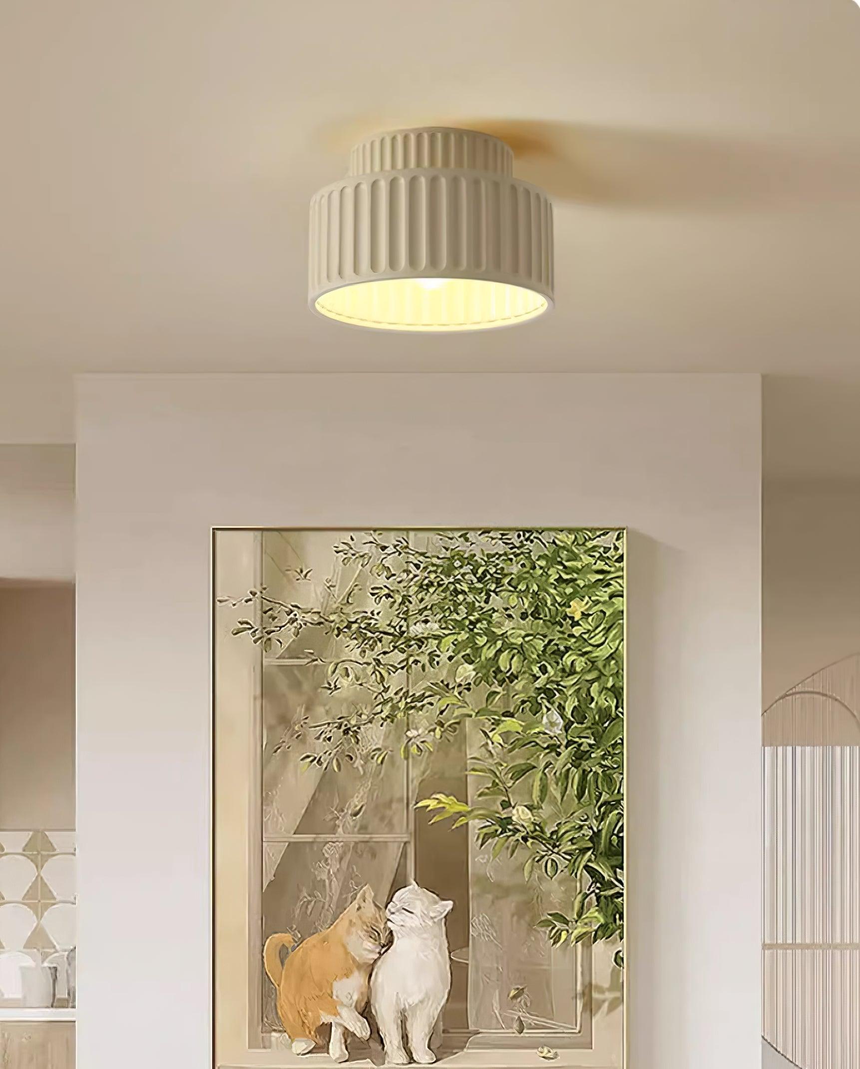 Rhode - Pleated Resin Ceiling Lamp