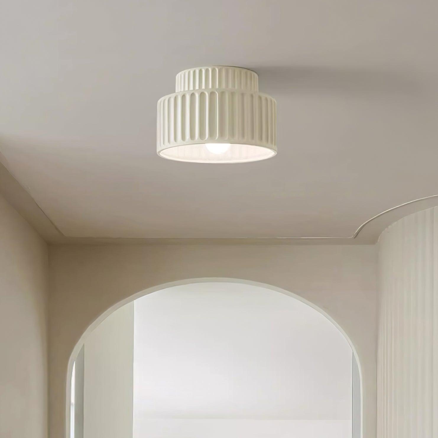 Rhode - Pleated Resin Ceiling Lamp
