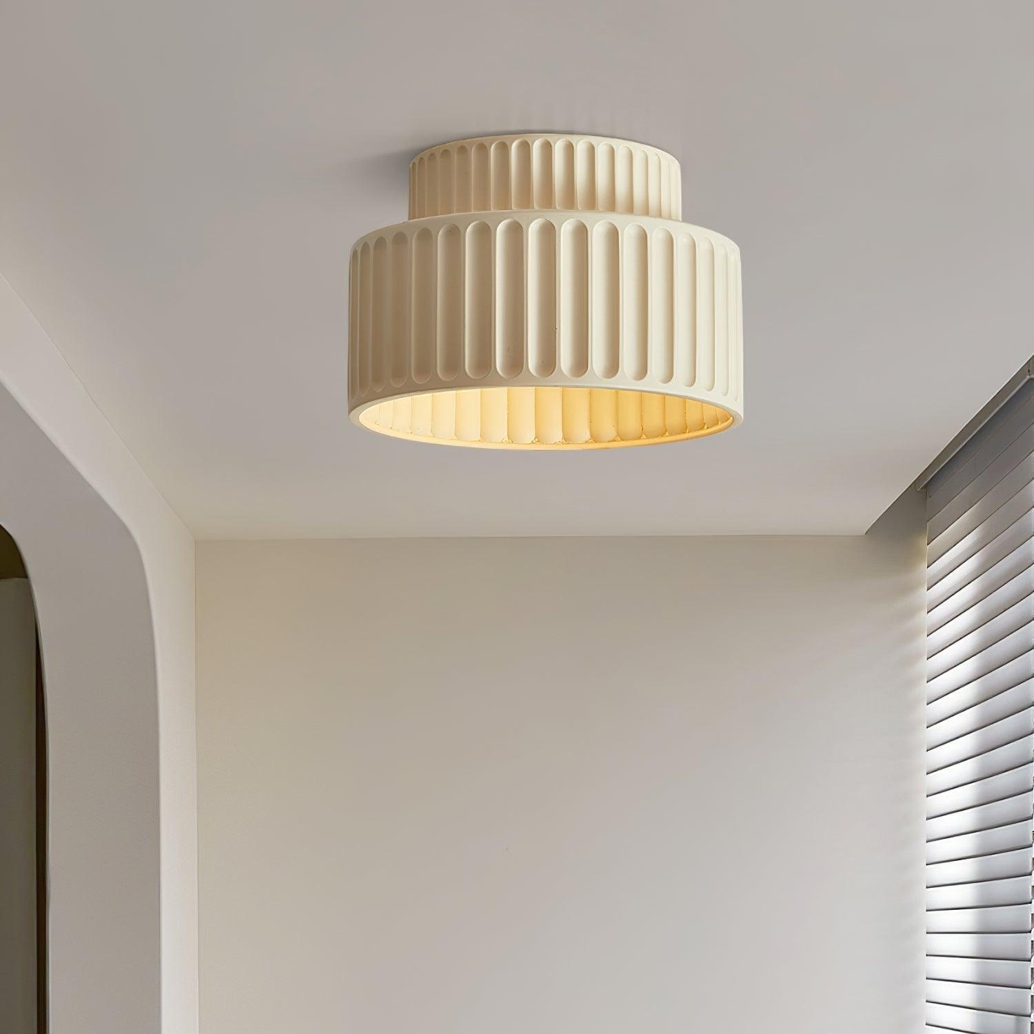 Rhode - Pleated Resin Ceiling Lamp