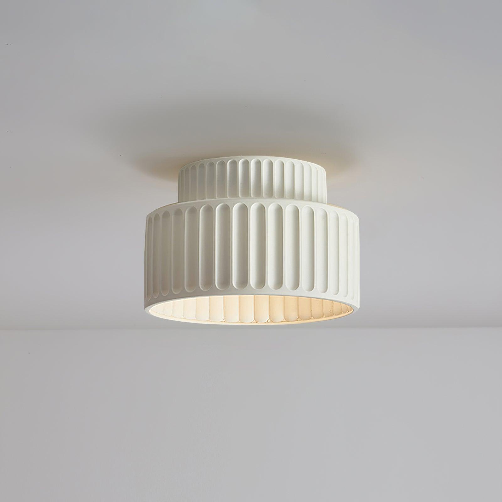 Rhode - Pleated Resin Ceiling Lamp
