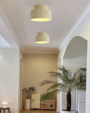 Rhode - Pleated Resin Ceiling Lamp