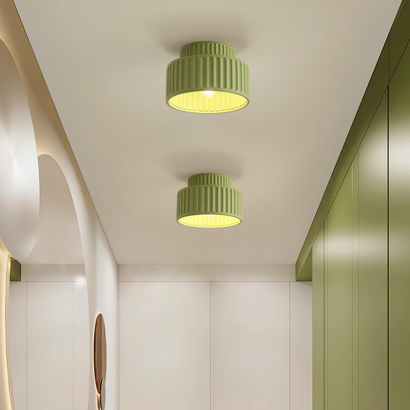 Rhode - Pleated Resin Ceiling Lamp