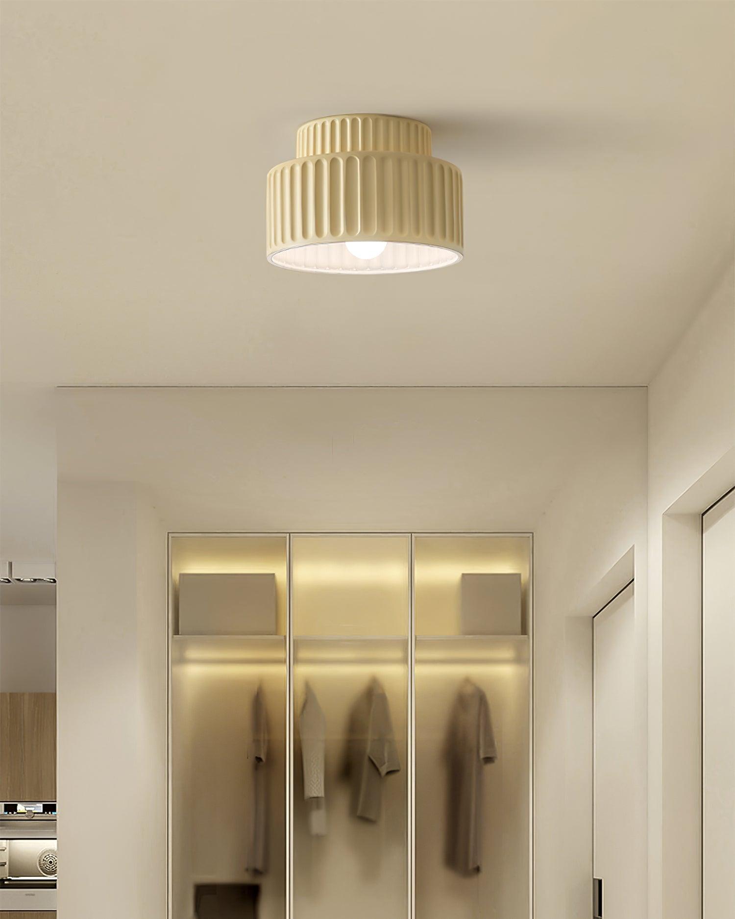 Rhode - Pleated Resin Ceiling Lamp