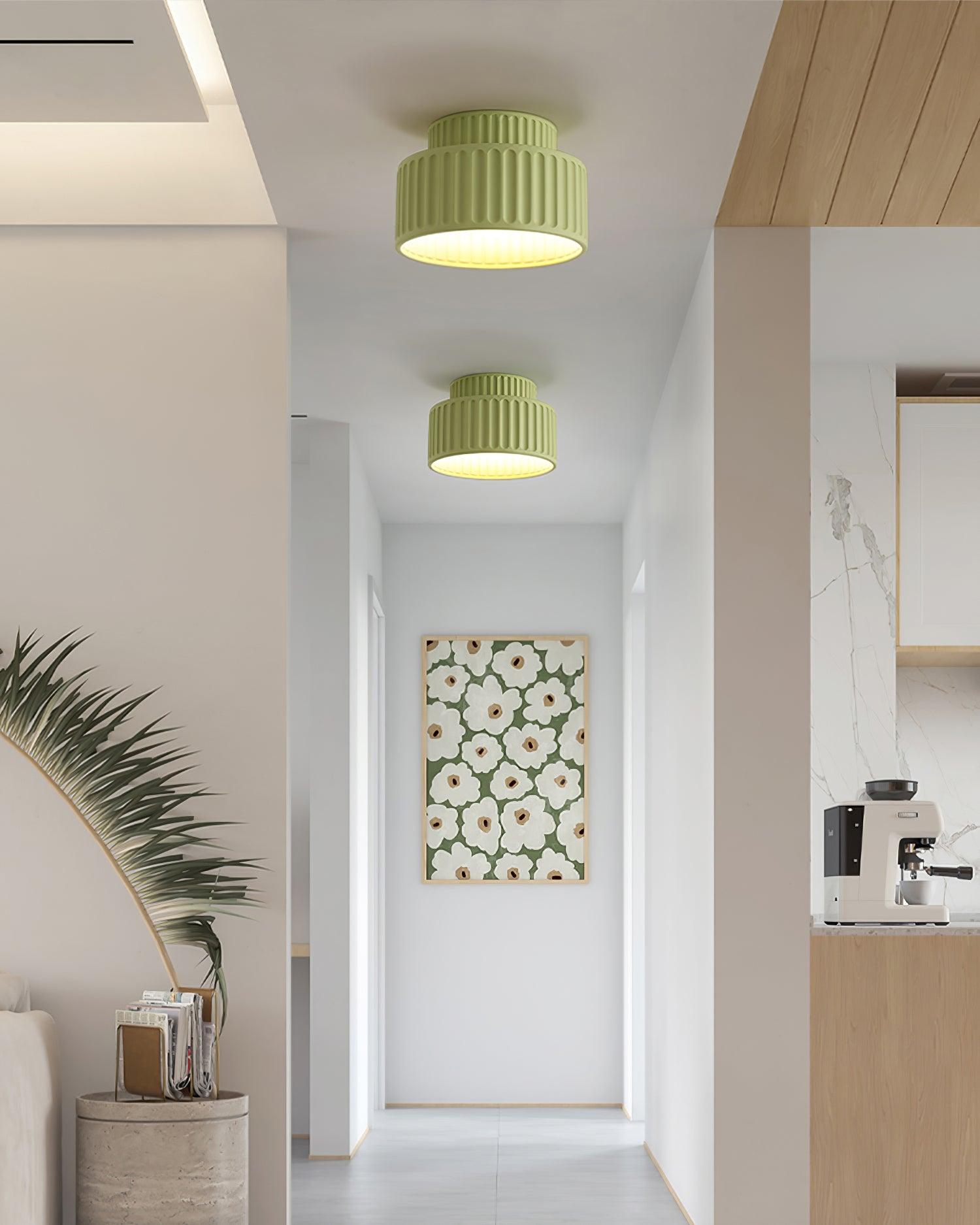 Rhode - Pleated Resin Ceiling Lamp