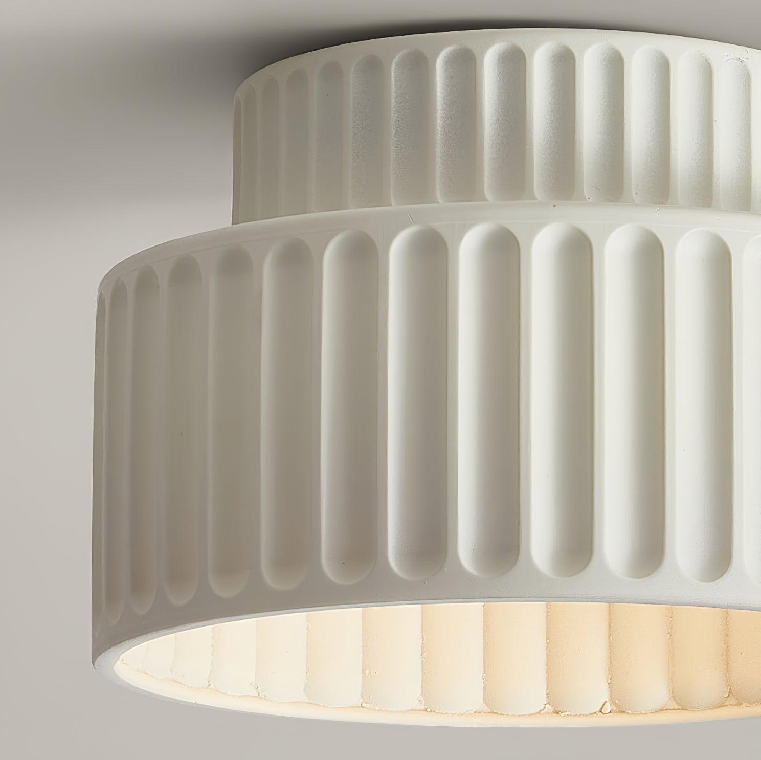 Rhode - Pleated Resin Ceiling Lamp