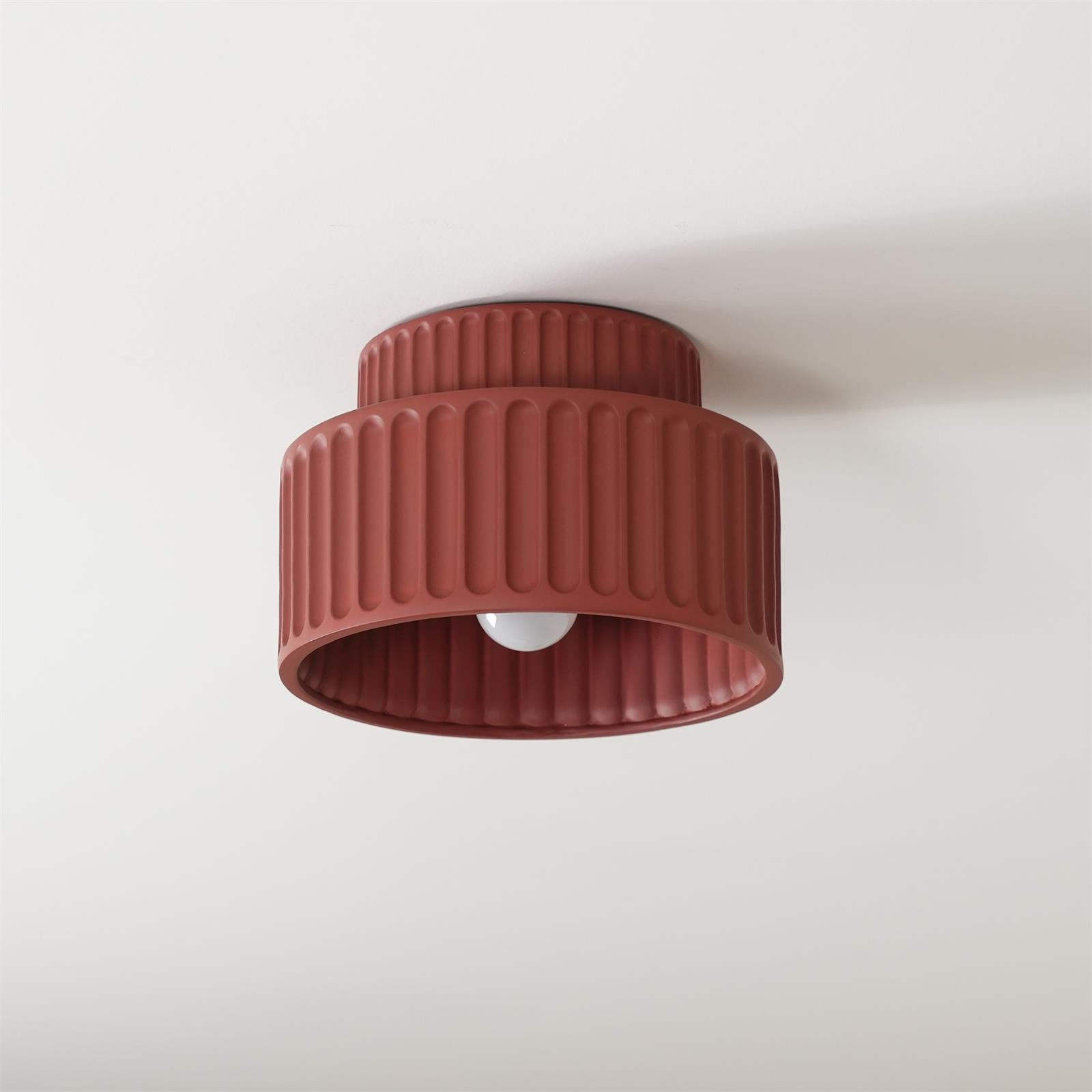 Rhode - Pleated Resin Ceiling Lamp