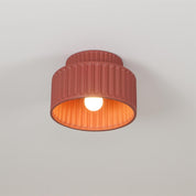 Rhode - Pleated Resin Ceiling Lamp