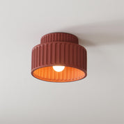 Rhode - Pleated Resin Ceiling Lamp