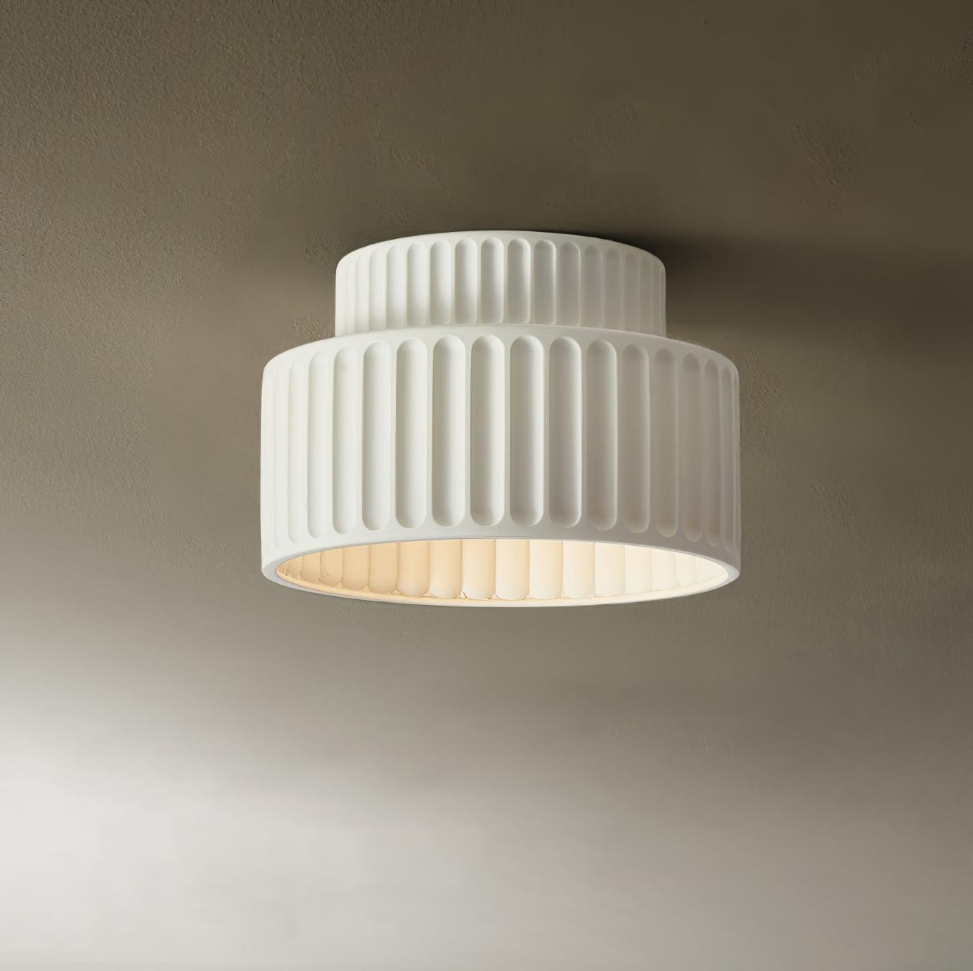 Rhode - Pleated Resin Ceiling Lamp