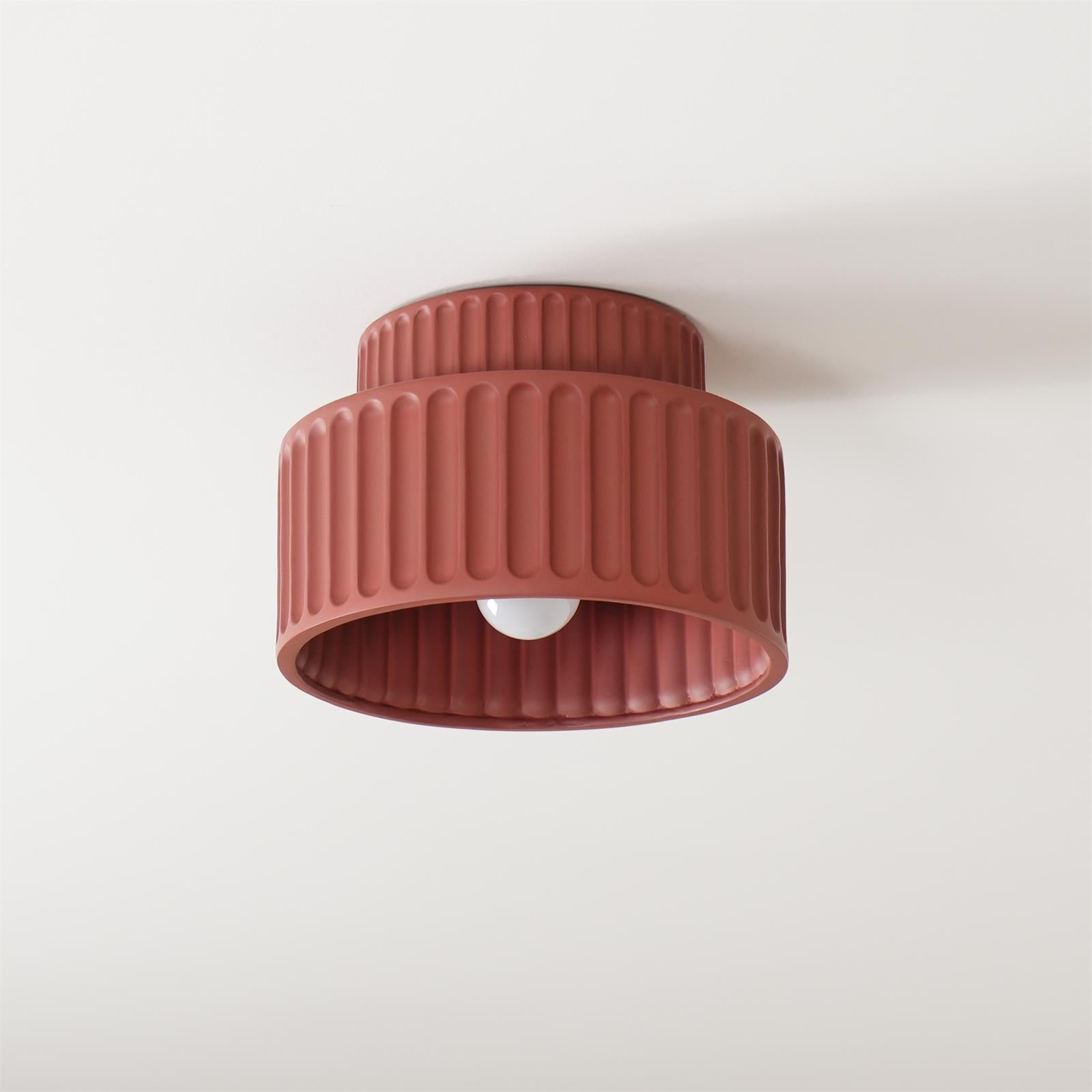 Rhode - Pleated Resin Ceiling Lamp
