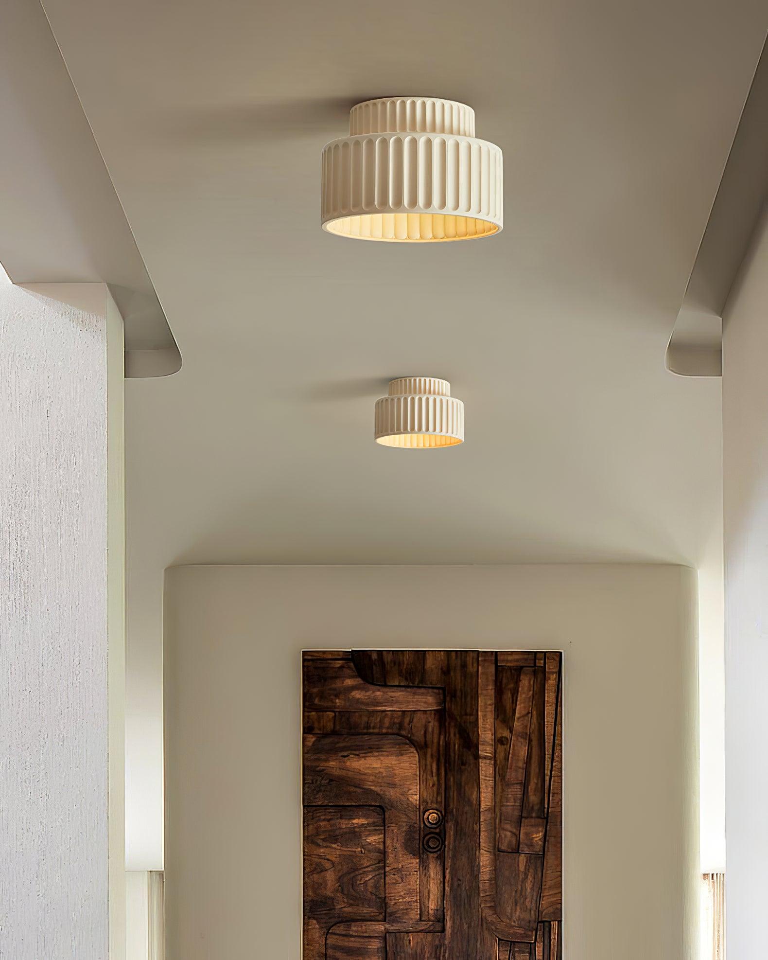Rhode - Pleated Resin Ceiling Lamp