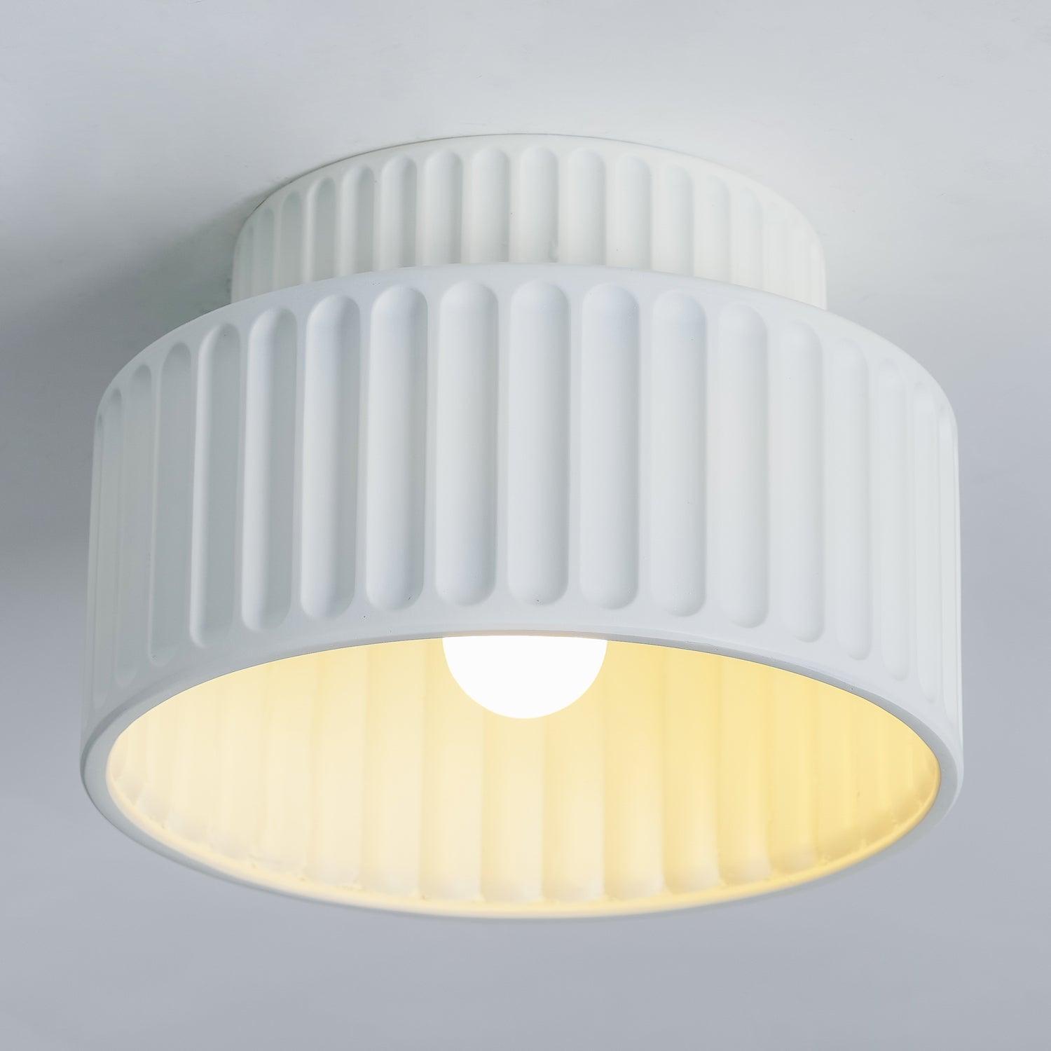 Rhode - Pleated Resin Ceiling Lamp