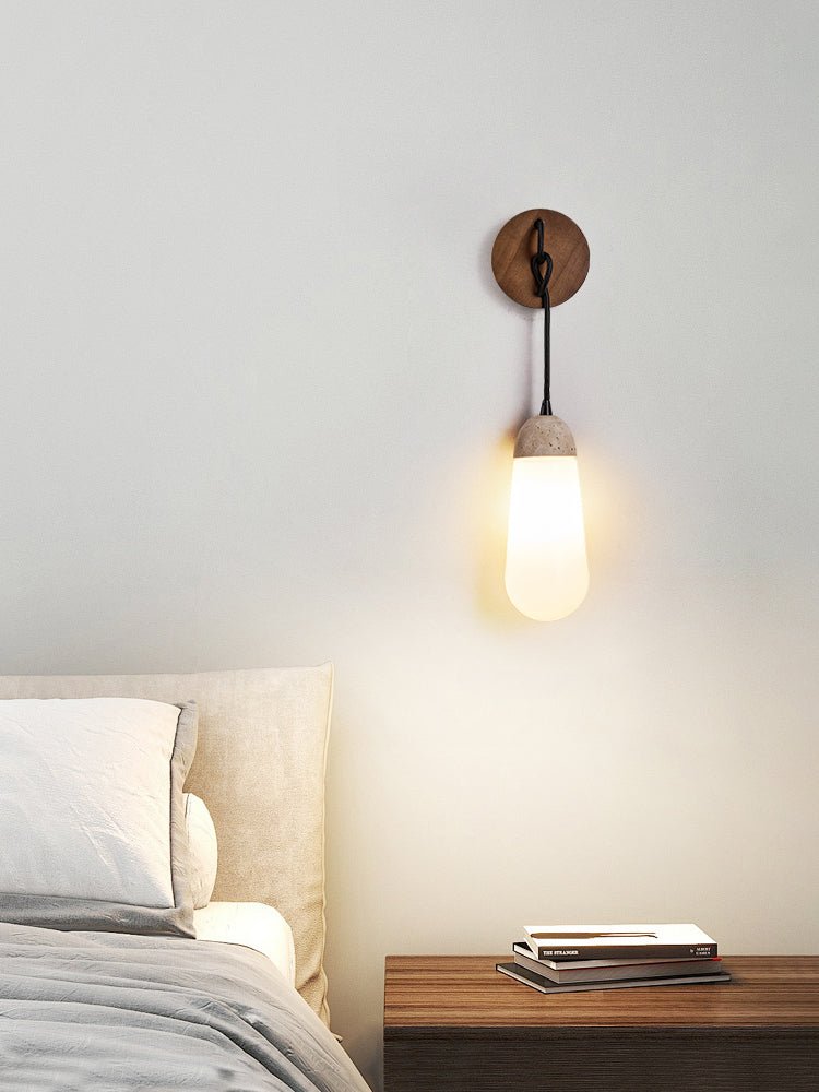 Tyro - Knotted Cord Travertine Sconce