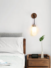 Tyro - Knotted Cord Travertine Sconce