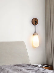 Tyro - Knotted Cord Travertine Sconce