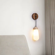 Tyro - Knotted Cord Travertine Sconce