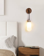 Tyro - Knotted Cord Travertine Sconce