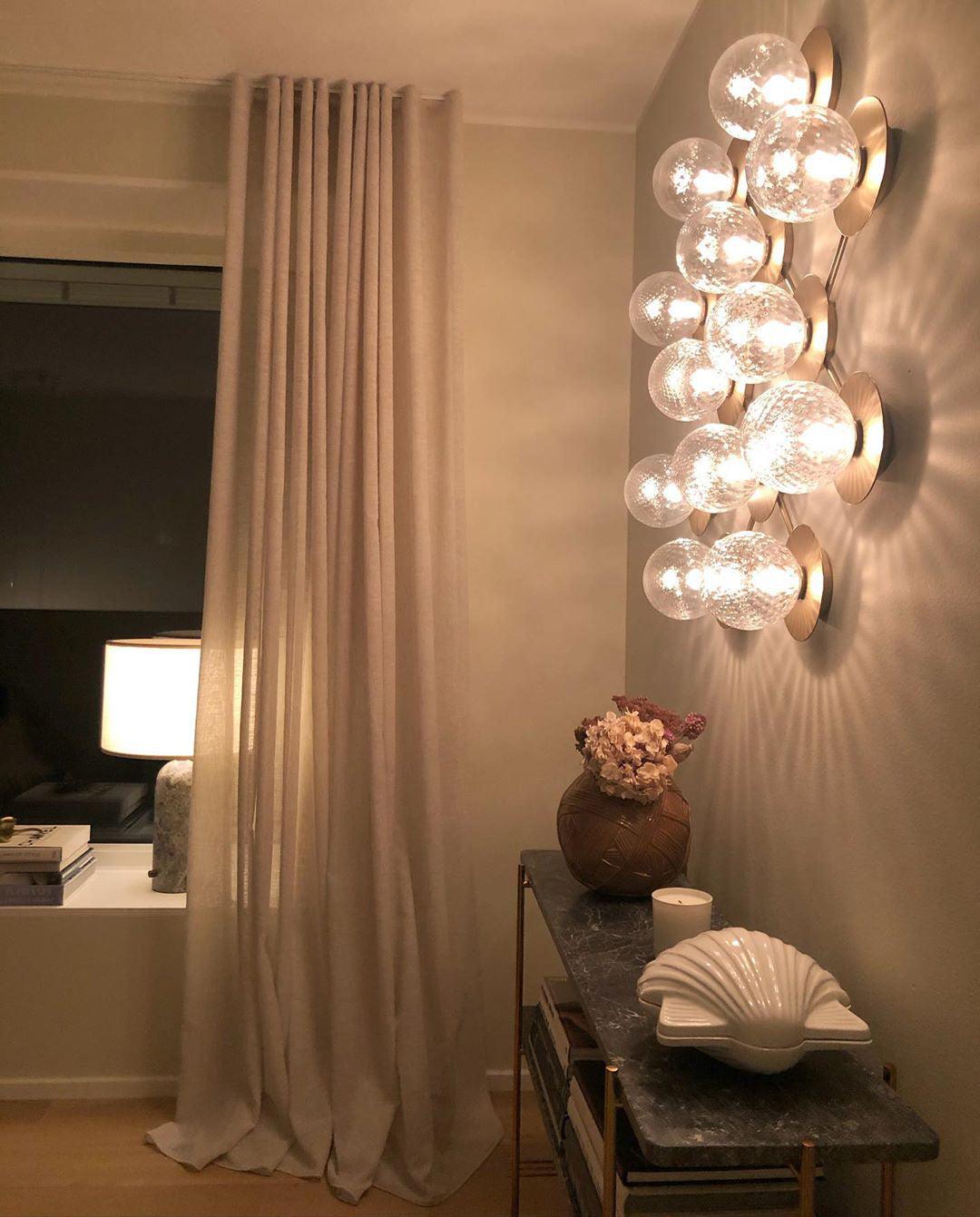 Molpe - Brass and Glass Wall Lamp