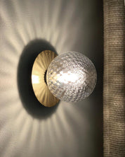 Molpe - Brass and Glass Wall Lamp