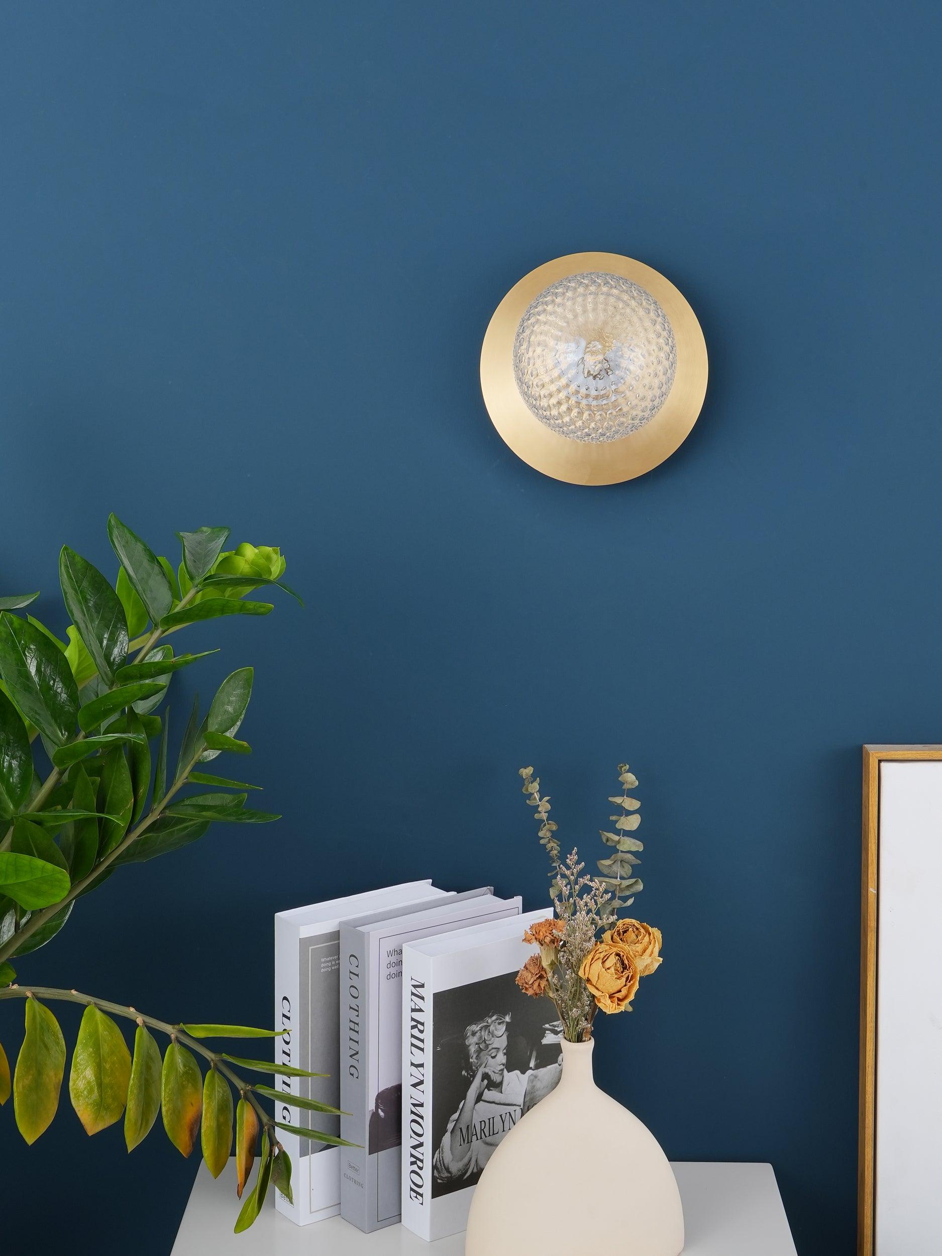 Molpe - Brass and Glass Wall Lamp